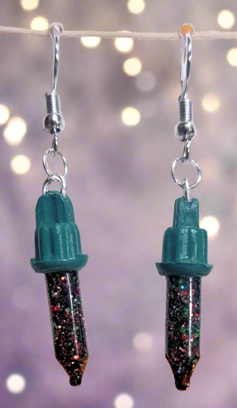 Christmas Light Earrings image 1